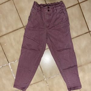 Purple Universal Thread paper bag waist pants